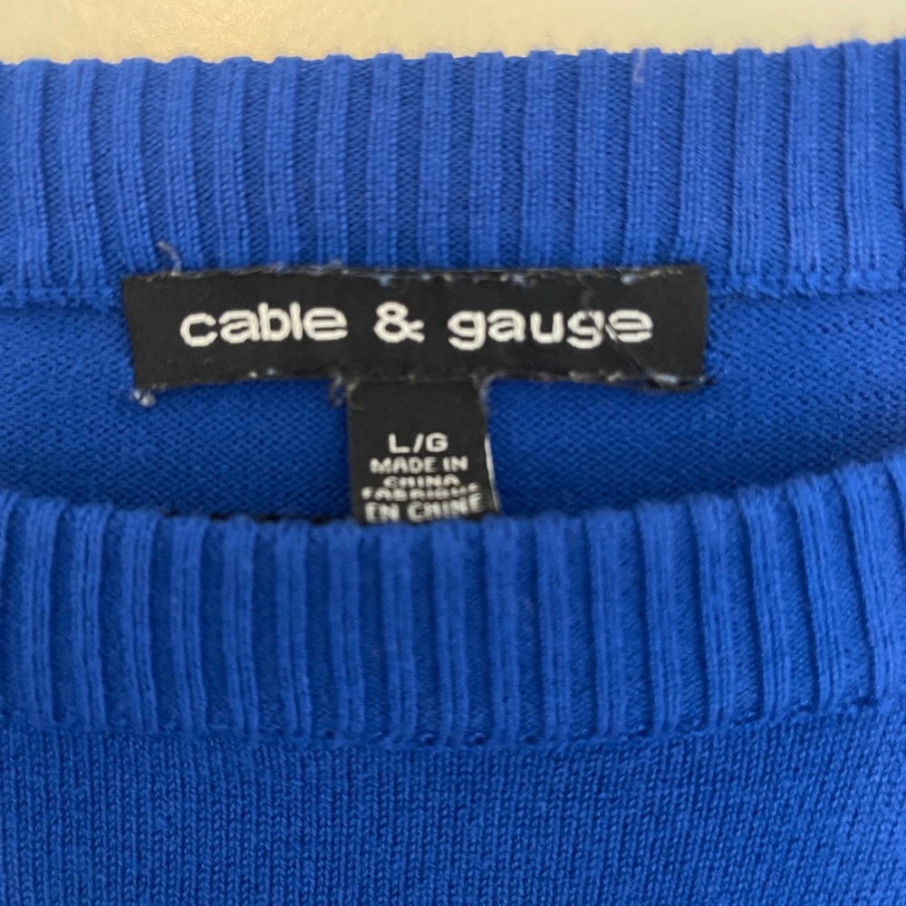 Cable & Gauge Blue Sweater